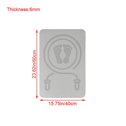 ZZ 6MM Skipping Rope Mat Anti-Noise Jump Rope Mat Floor Mats Exercise Shock Absorption Yoga Mat TPE Skipping Mat Fitness Pad