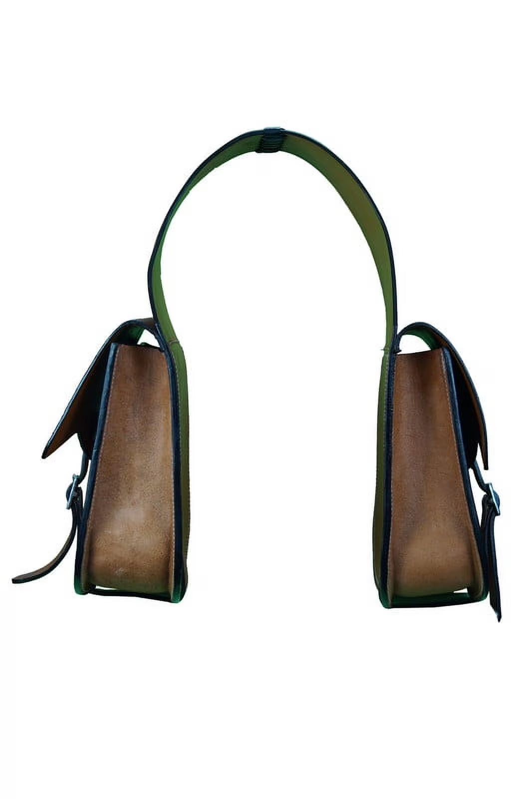 Tan Roughout Saddle Bag