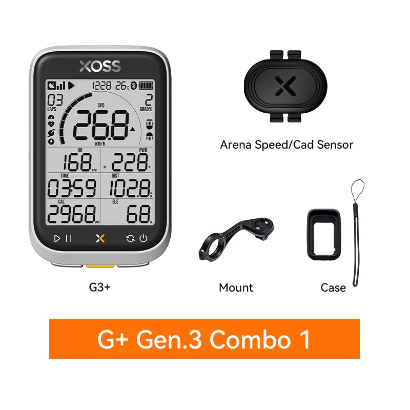 G3/G3+ GPS Bike Computer G/G+ Gen.3 Power Meter Cadence Speed Bicycle Odometer G3 plus Waterproof Lights Connection Cycling