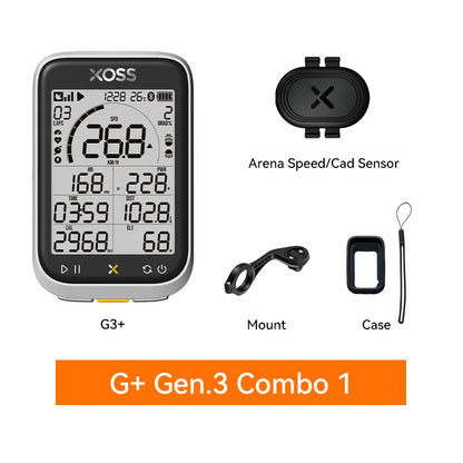 G3/G3+ GPS Bike Computer G/G+ Gen.3 Power Meter Cadence Speed Bicycle Odometer G3 plus Waterproof Lights Connection Cycling