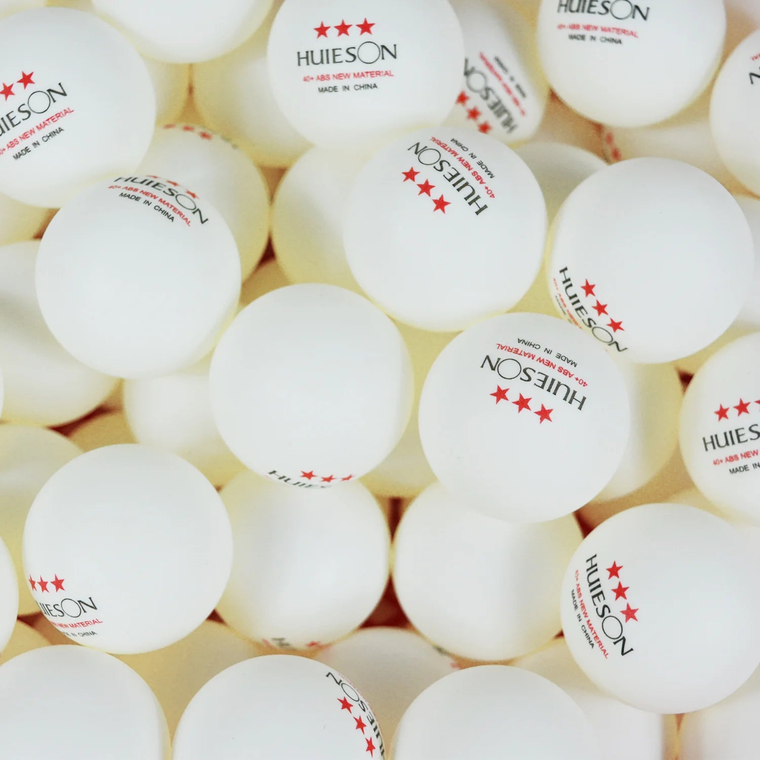 10 PCS Huieson New ABS Plastic Table Tennis Balls 3 Star 2.8G 40+Mm Ping Pong Balls for Match Training Balls