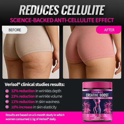 Creatine for Women - Booty Builder Supplement with Collagen &amp; BCAA - Supports Gl