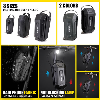 Electric Scooter Handlebar Bag EVA Hard Shell Quick-Detachable Front Storage Bag with Waterproof Design