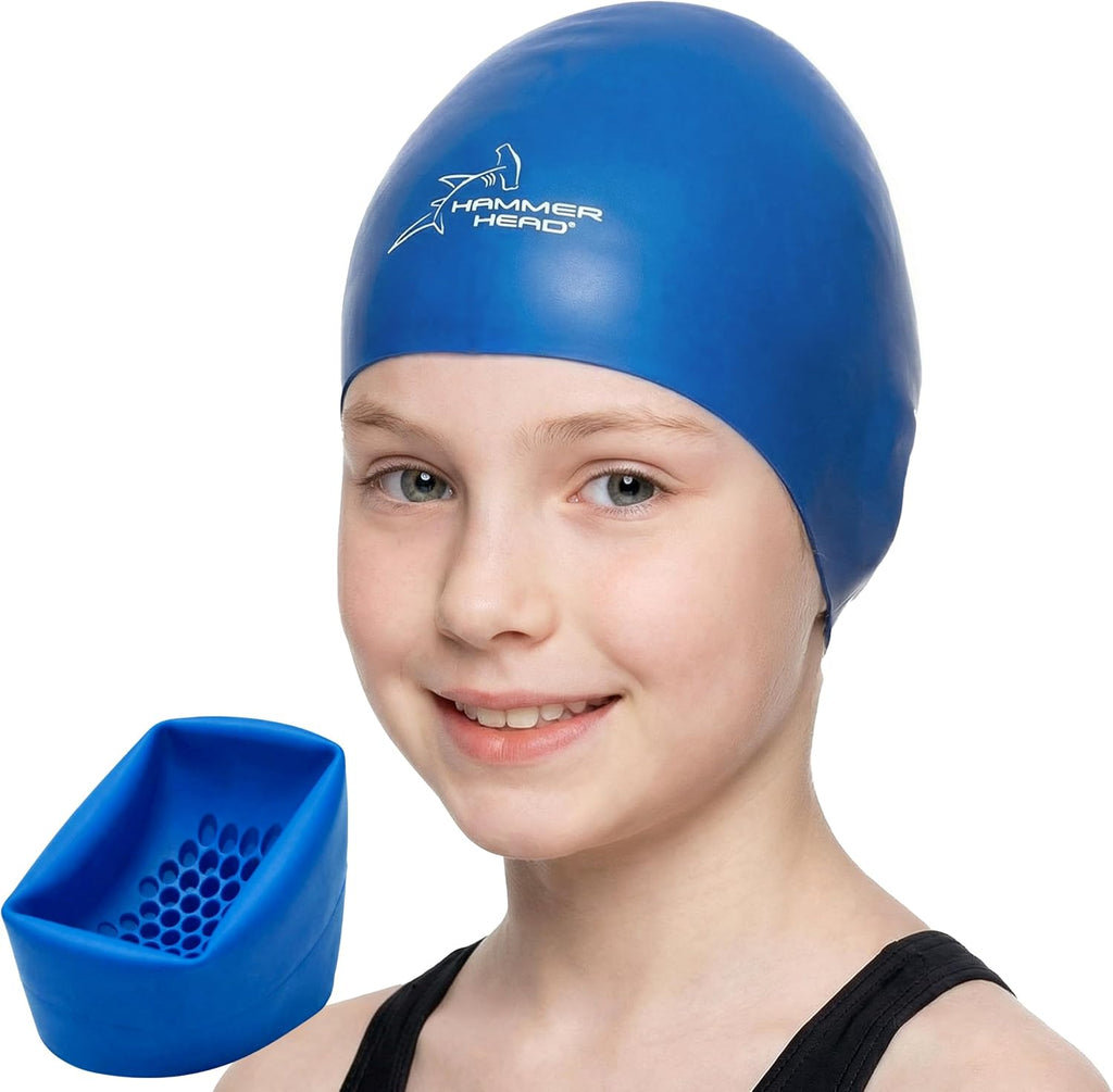 Swim Cap for Safety & Speed – Hair-Friendly Silicone with Impact Protection – High-Performance Swimming Cap – Boost Confidence – One Year No-Rip Guarantee
