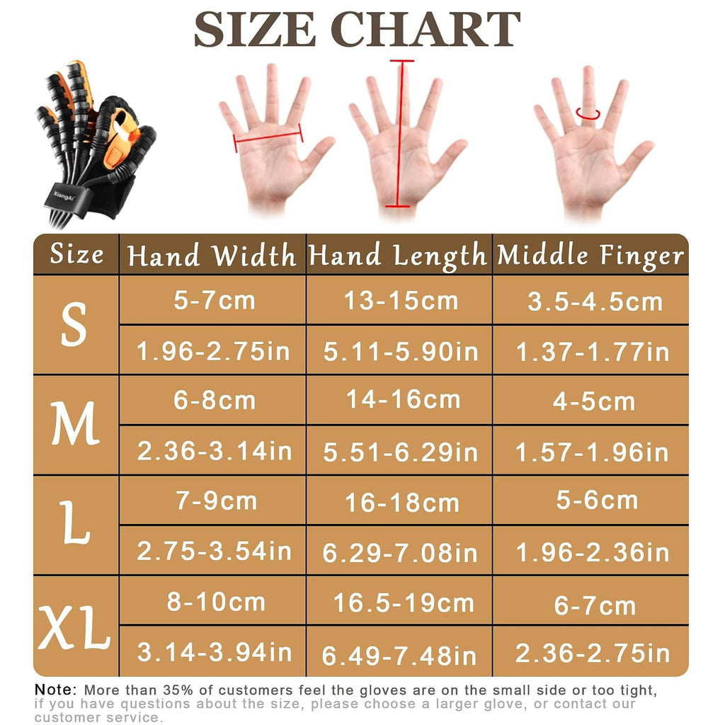 Rehabilitation Robot Gloves for Hand Hemiplegia Stroke Recovery, Finger Rehab Robotic Glove Strokes Therapy Equipment, 4 Modes, 2600Mah Rechargeable, S/M/L/XL Sizes
