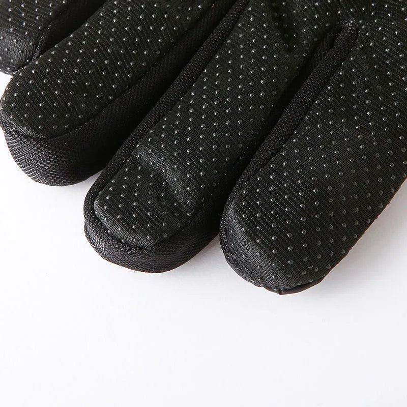 2PCS Men Waterproof Winter Cycling Gloves Windproof Outdoor Sport Cycling Gloves Riding Bicycle Riding Motorcycle Warm Gloves
