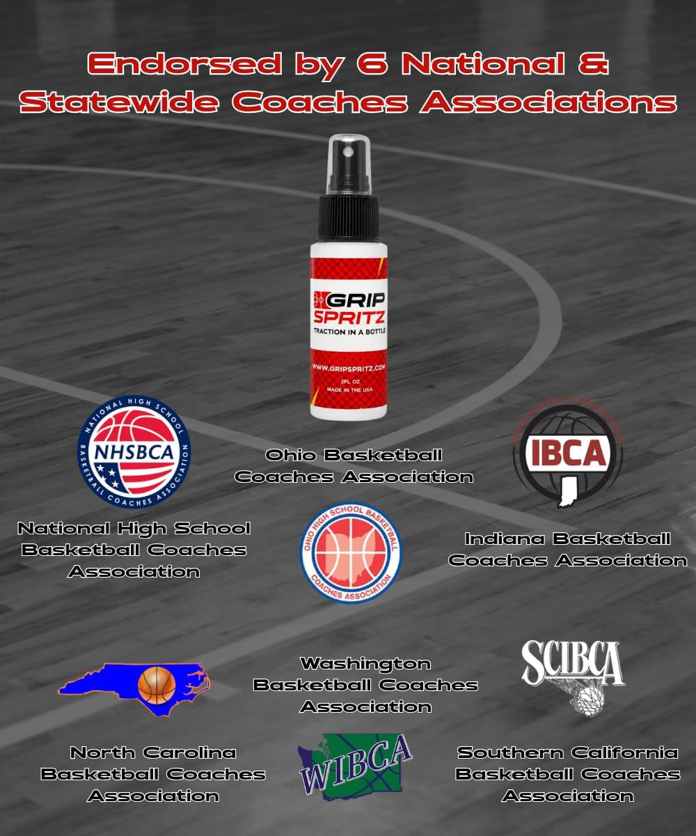 - Basketball Shoe Grip Spray - Improve Sole Traction & Court Grip - Rejuvenate & Elongate Sneaker Life - anti Slip Grip & Performance Enhancer - Basketball Accessory