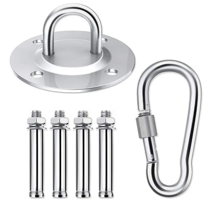 Stainless Steel Suspension Bracket Hammock Mount Ceiling Hook Anchor Hanger for Gym Training Aerial Yoga Sex Swing Hanging Kit