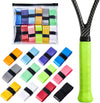 12 PCS Tennis Racket Grip Tape 1 Inch Colorful Tennis Grip Tape | Anti-Slip, Sweat Absorbent, Self Adhesive, Comfortable, for Tennis, Badminton, Squash Rackets, Bike, Hiking Pole, Fishing Rod