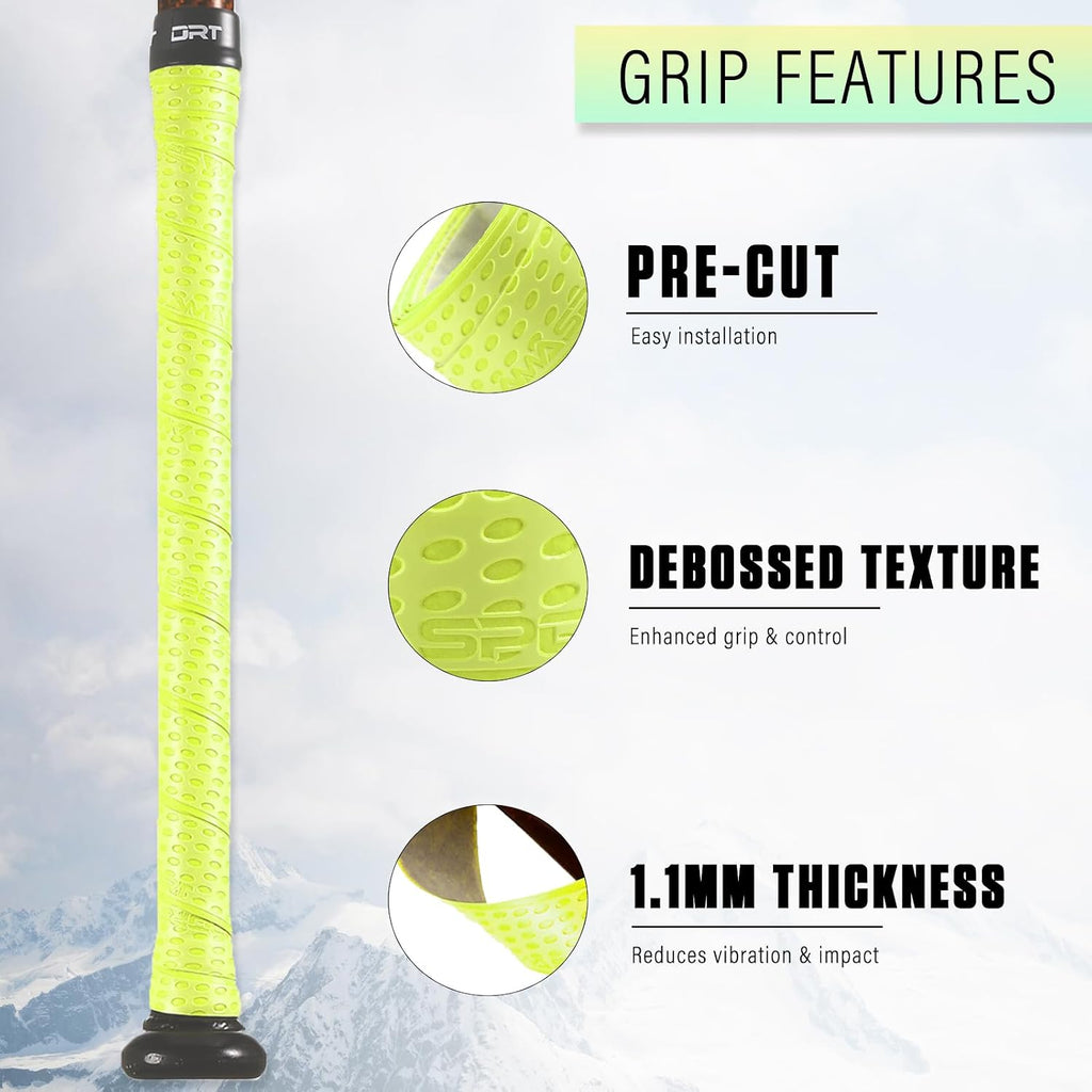 Bat Grip Tape for Baseball & Softball – Non-Slip Baseball Bat Grip Tape, 1.1Mm Thickness, Stylish Color & Pattern Design