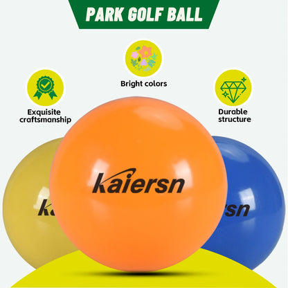 Colorful Park Golf Balls - 6Cm/2.36In Durable Practice Balls for Outdoor Training, Kids &amp; Adults (Multicolor Options)