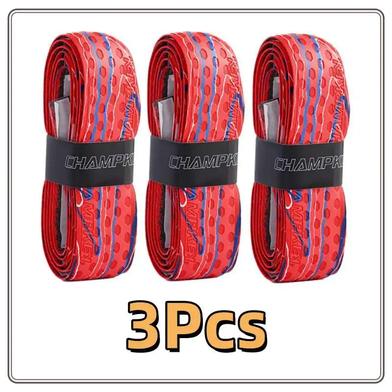 3Pcsx1M Bat Grip Tape for Baseball Absorbs Sweat Tennis Grip Racket Handle Grip PU Anti-Skid Overgrip Tape for Pickleball