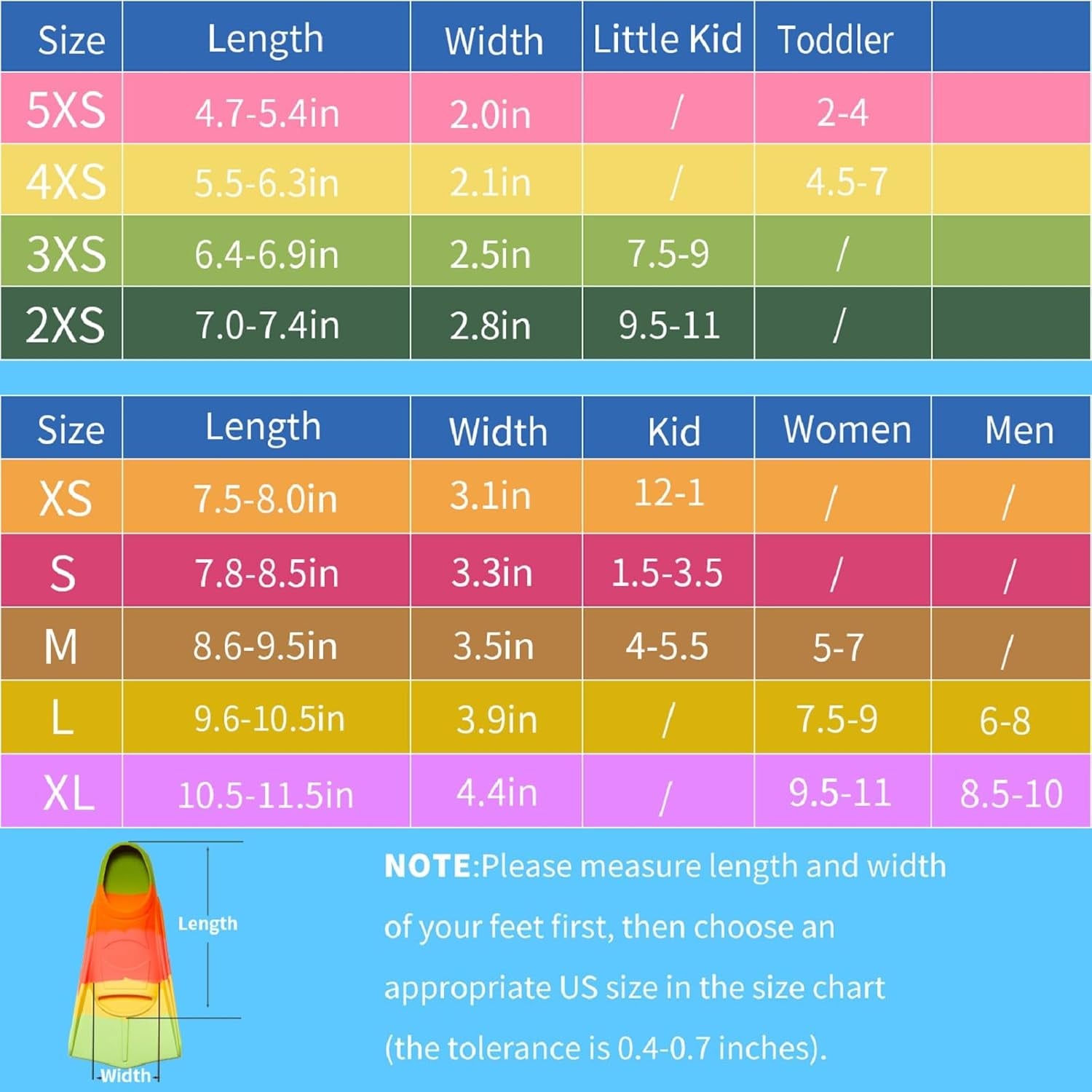 Kids Swim Fins,Short Kids Fins Youth Swimming Flippers for Lap Swimming Training for Children Girls Boys Beginners