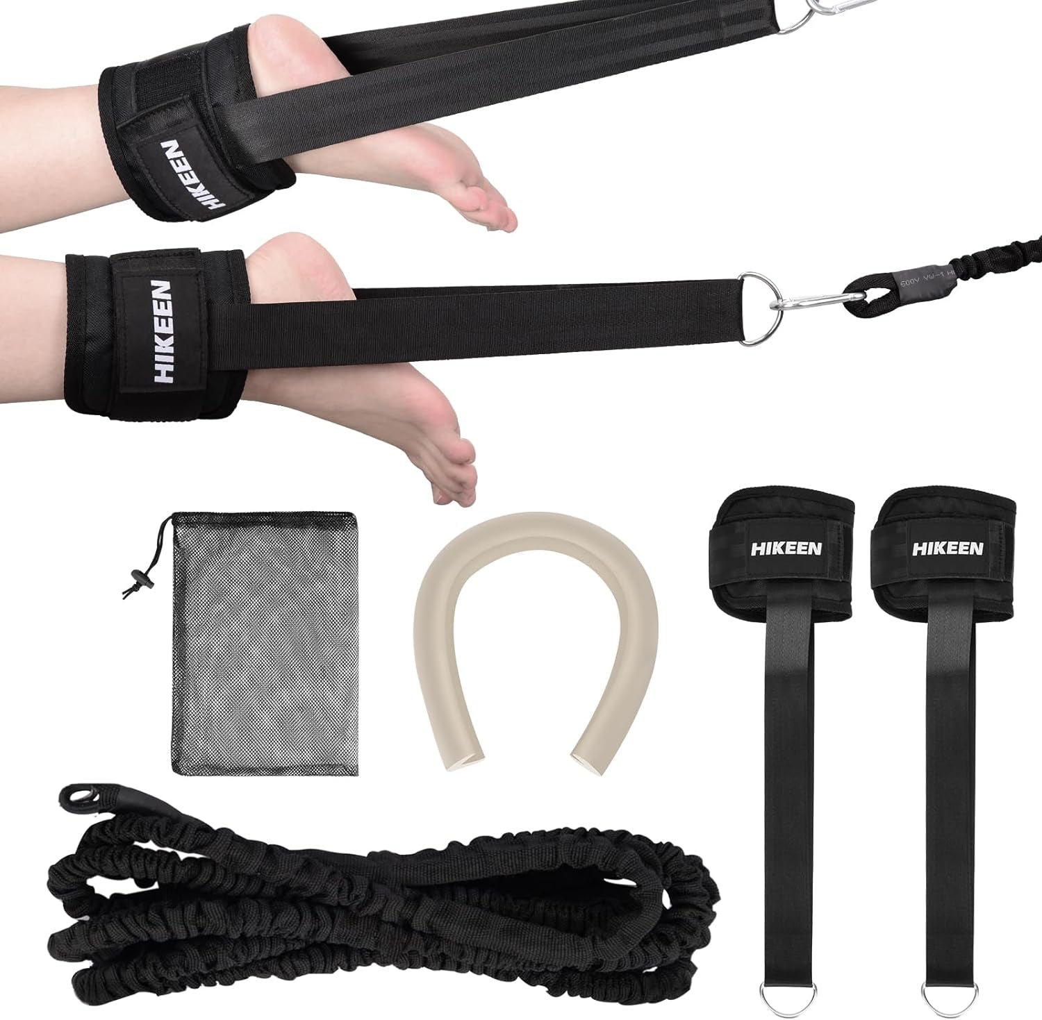 Swimming Training Belt - 4M Tether for Swim in Place, Stationary Harness, Aquatic Resistance Belt
