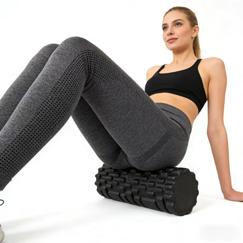 High-Density Solid Core for Muscle Recovery/Massage, Durable Fitness Tool 33Cm Foam Roller Yoga Massage