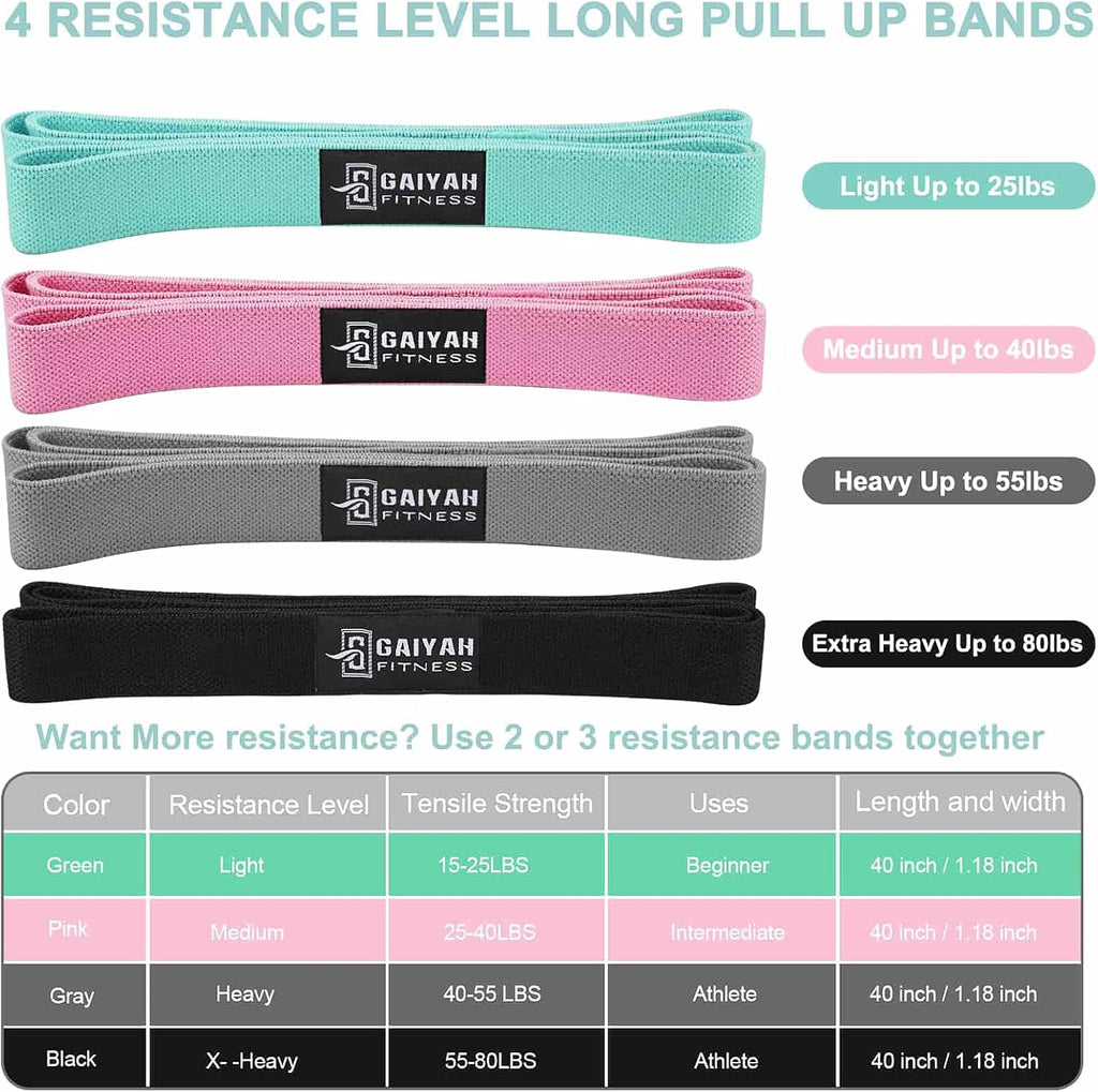 Long Bands for Working Out - Long Resistance Bands for Women Long Workout Bands Long Resistance Bands for Working Out Long Loop Resistance Bands Large Loop Resistance Bands Body Bands for Working Out
