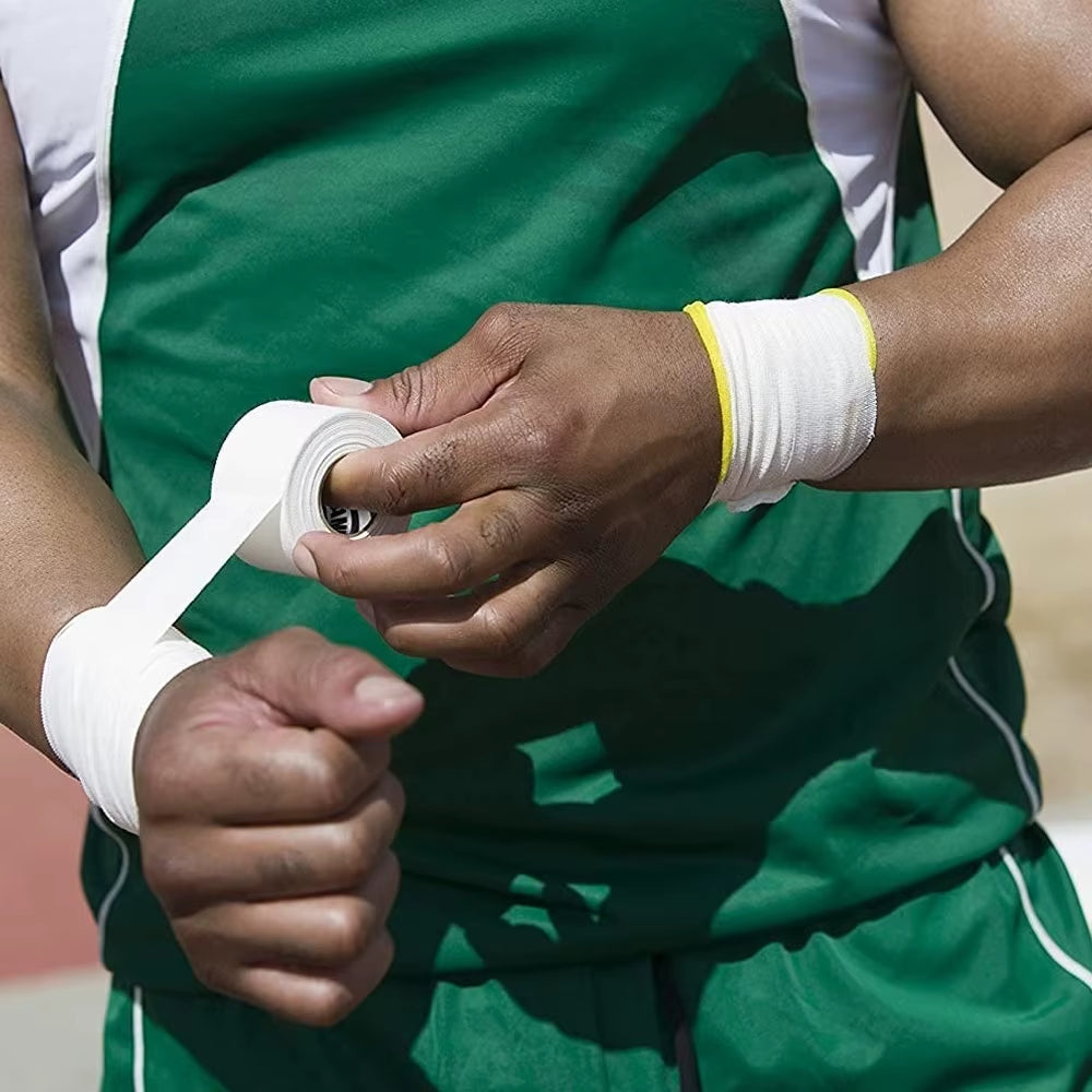 White Athletic Tape -Strong Adhesive Sports Tape No Sticky Residue Easy Tear Athletic Tapes &amp; Wraps,Gymnastics Tape for Athletes