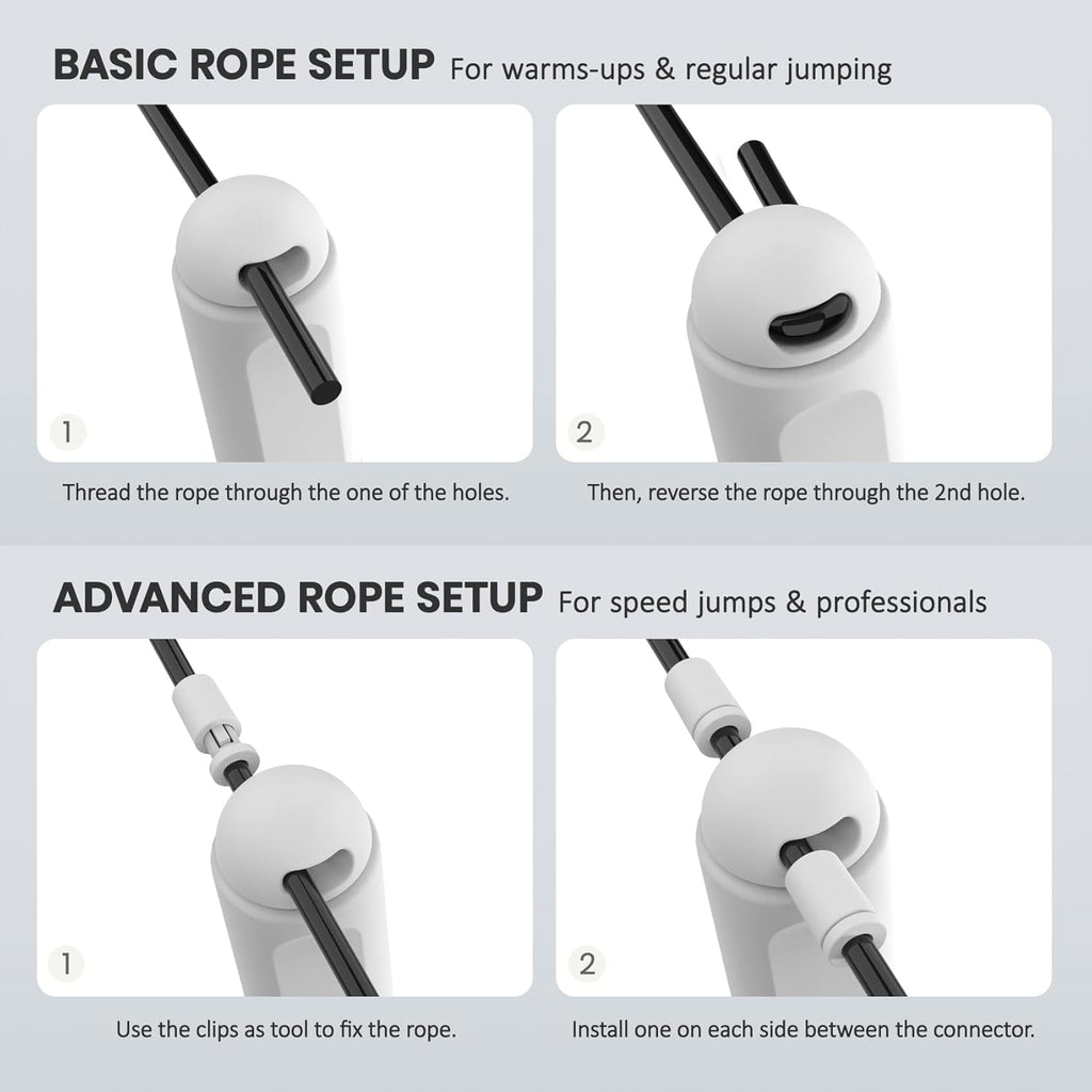 Digital Jump Rope with Smart Counter & Timer - Adjustable Speed Skipping Rope for Fitness, Weight Loss, Boxing, MMA - Tangle-Free Ball Bearings & Anti-Slip Handles for Men, Women, Kids.(Check 2026 New Evolution for 3S Rope Swap)