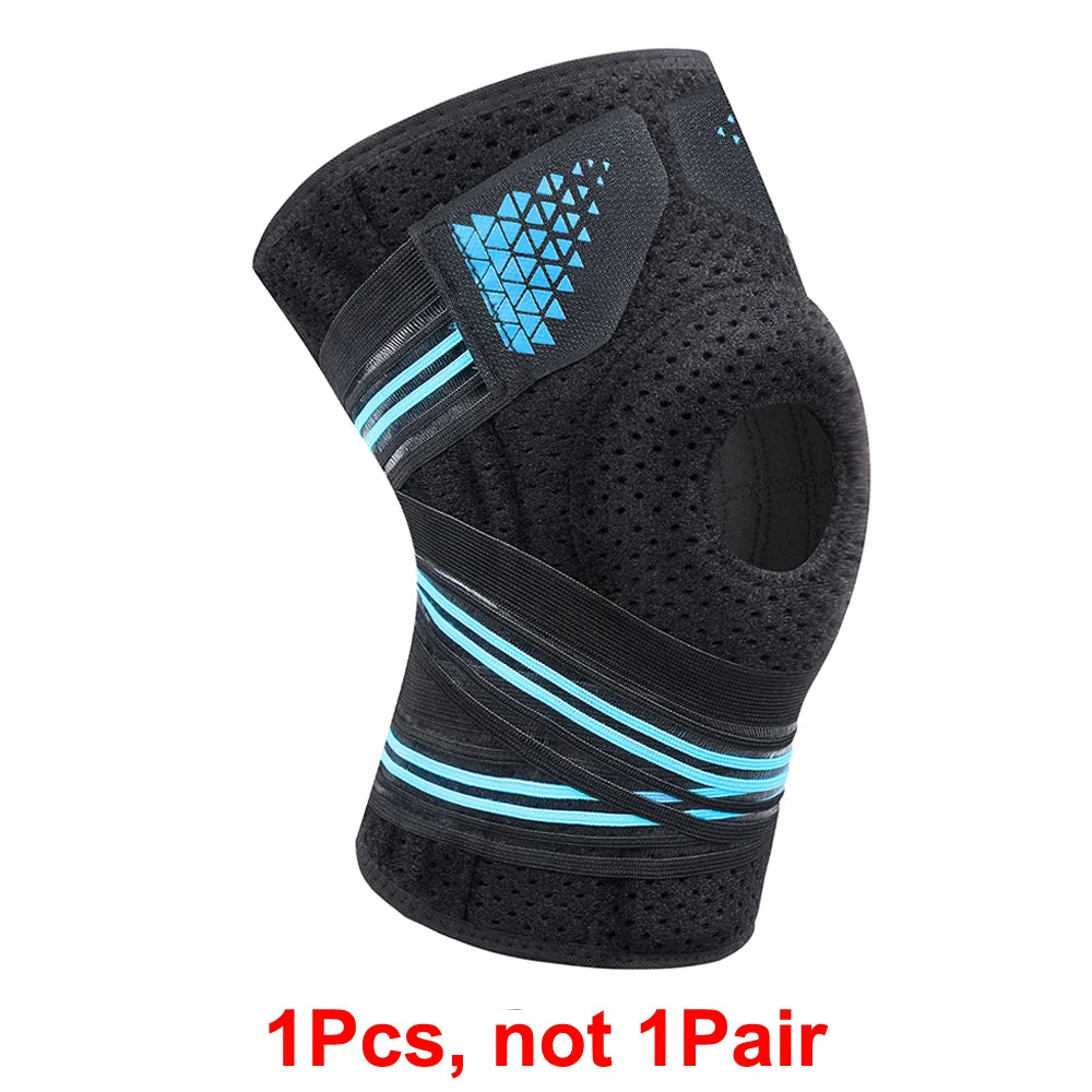 1PCS Adjustable Knee Braces with Side Stabilizers &amp; Patella Pads,Knee Support for Knee Joint Recovery or Injury Prevention