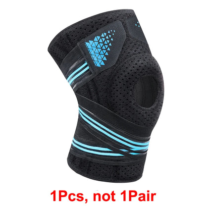 1PCS Adjustable Knee Braces with Side Stabilizers &amp; Patella Pads,Knee Support for Knee Joint Recovery or Injury Prevention