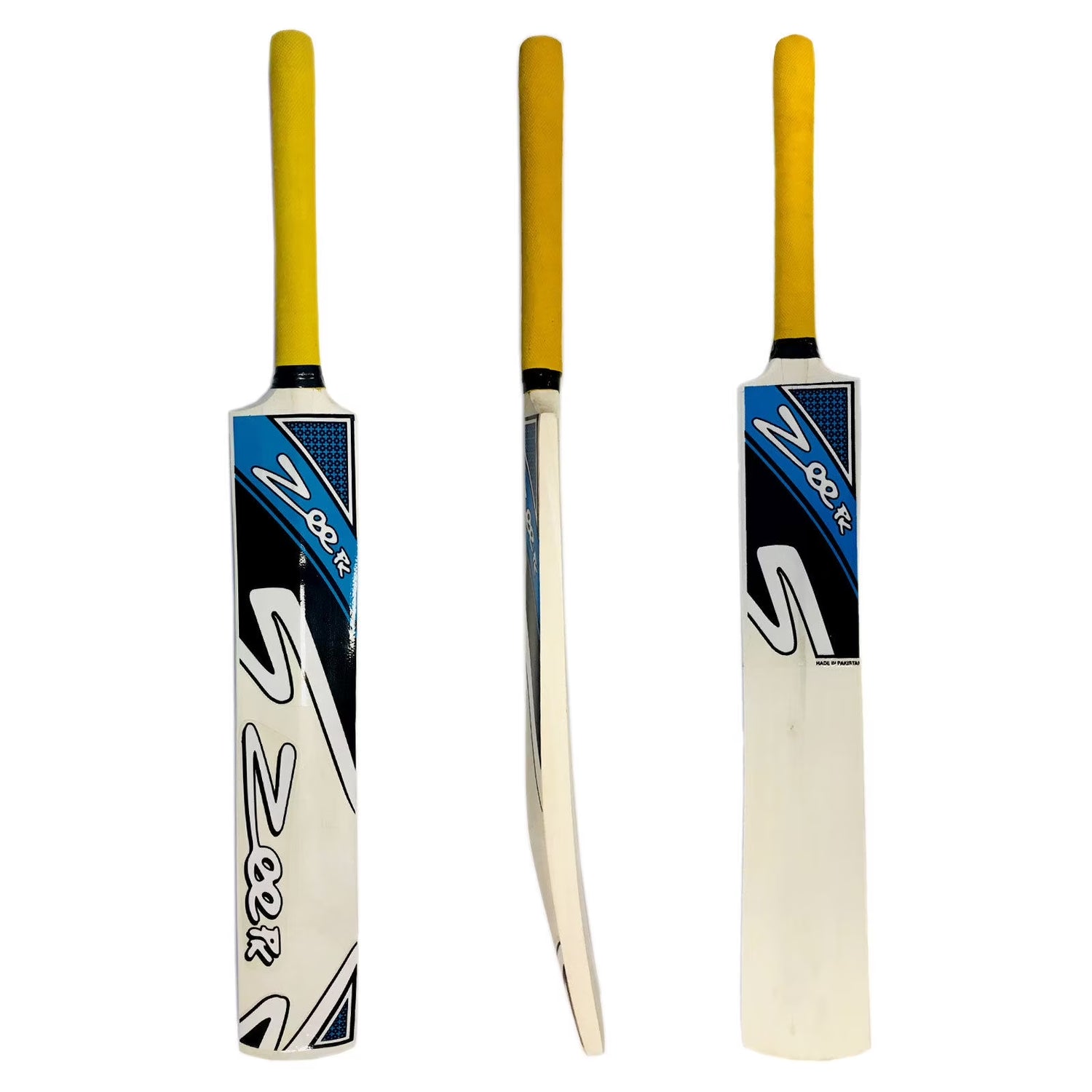 Cricket Bat Junior Size Kit with Wickets Stumps and Soft Tennis Tape Ball Red