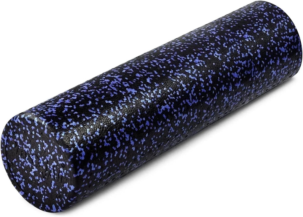 24Inch Exercise Foam Roller EPP Blue Speckled