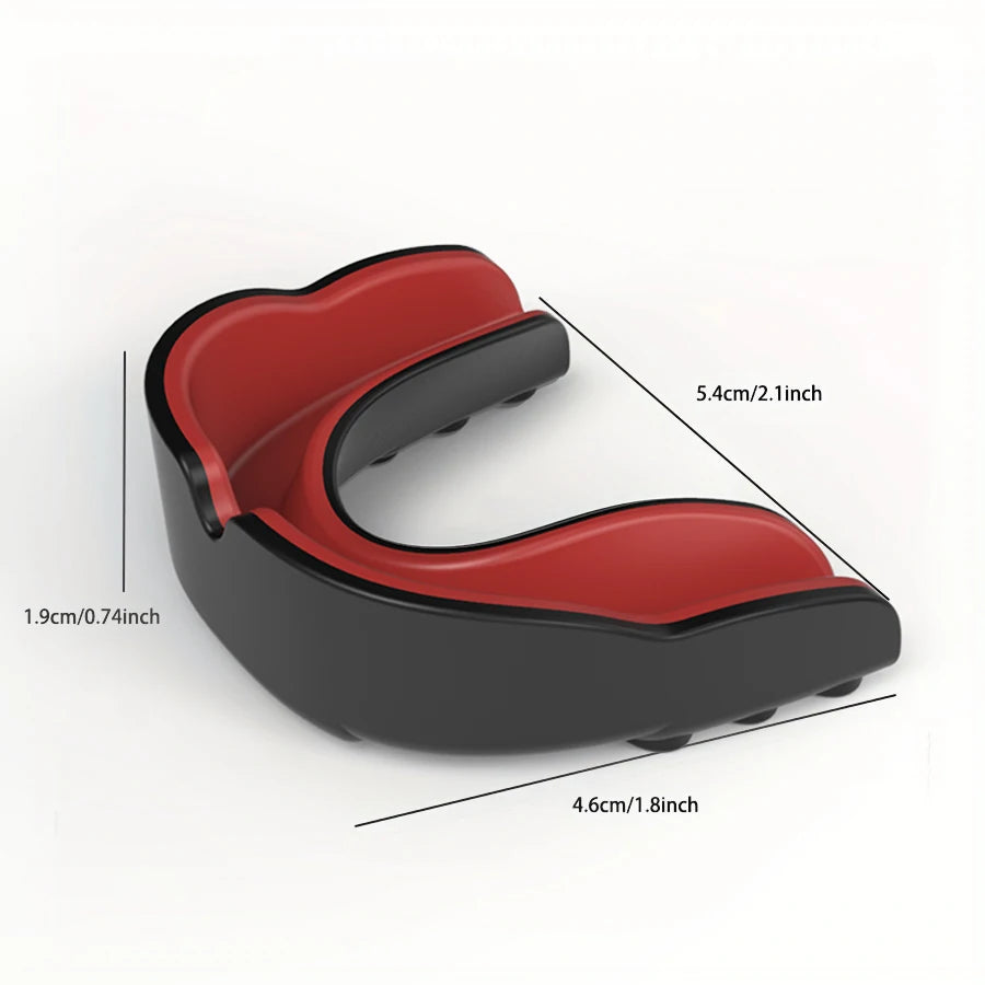 1Pc Black Red Adult Professional Combat Sports Mouth Guard Football Basketball Boxing Training Sports Mouthguard