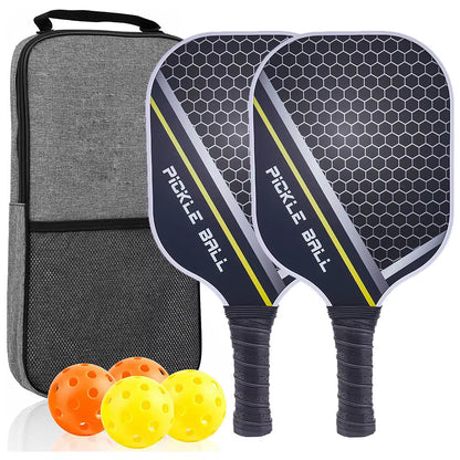 Pickleball Paddles Set-Graphite Carbon Fiber Usapa Approved Lightweight Racquets Set Indoor and Outdoor Exercise for All Ages