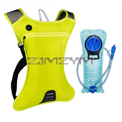 Waterproof Hydration Backpack Comfortable Breathable Sport Water Bag Backpacks with 2L Water Bag for Running Cycling Tourism