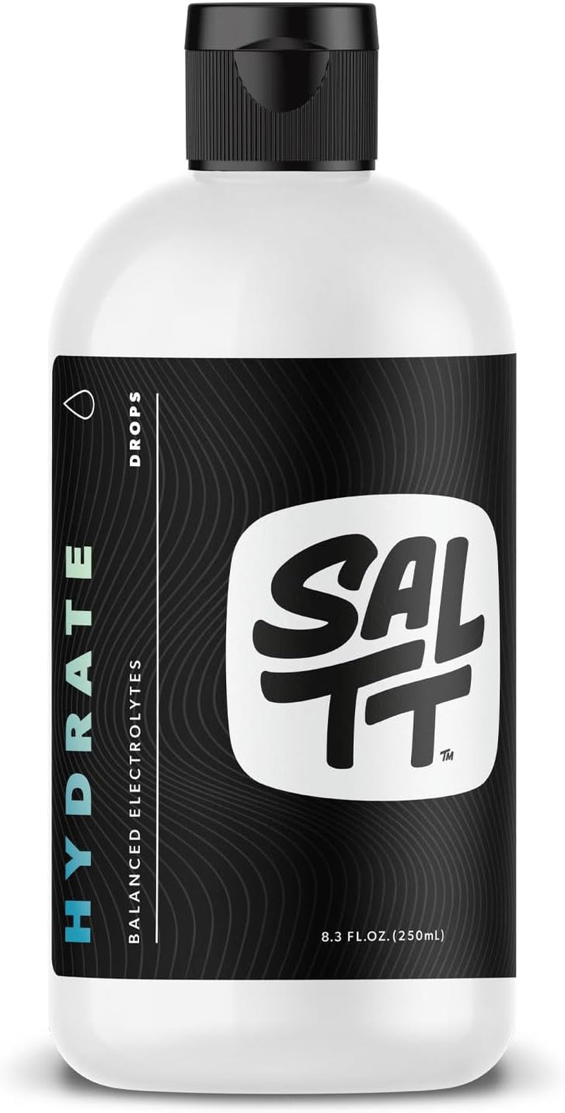 SALTT Hydrate Electrolyte Drops, Unflavored, Refill Size, 8.3 Oz | Hydration Supplement with Sodium, Potassium & Magnesium, Sugar Free Liquid Electrolytes for Water, Keto Friendly