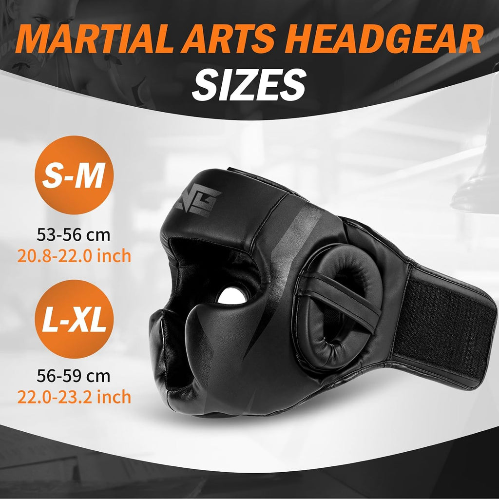Boxing Headgear for MMA, Muay Thai,Sparring Training | Head Gear for Kickboxing,Grappling, Sparring, Kickboxing, Muay Thai,Karate, Taekwondo,Martial Arts