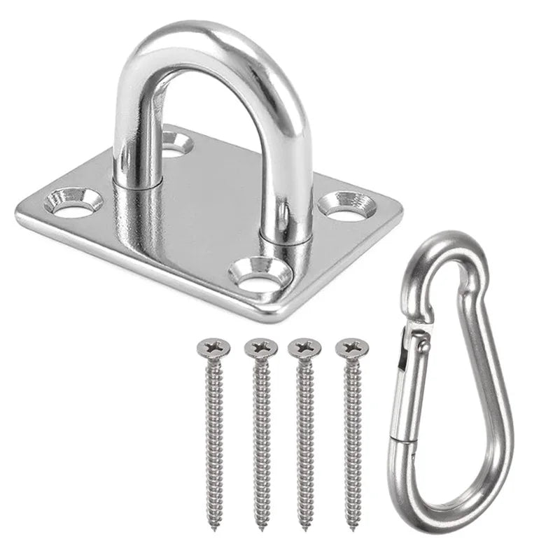 Stainless Steel Suspension Bracket Hammock Mount Ceiling Hook Anchor Hanger for Gym Training Aerial Yoga Sex Swing Hanging Kit