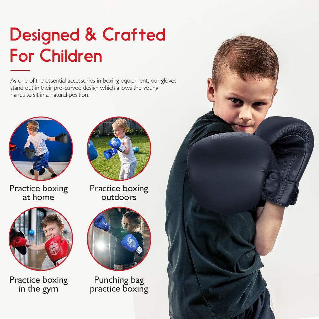 Kids Boxing Gloves for Sparring,Punching Bag,Mma Training,Ages 3-15 | Youth Boxing Gloves for Training, Kids Sparring Boxing Gloves for Punching Bag, Kickboxing, Muay Thai, MMA