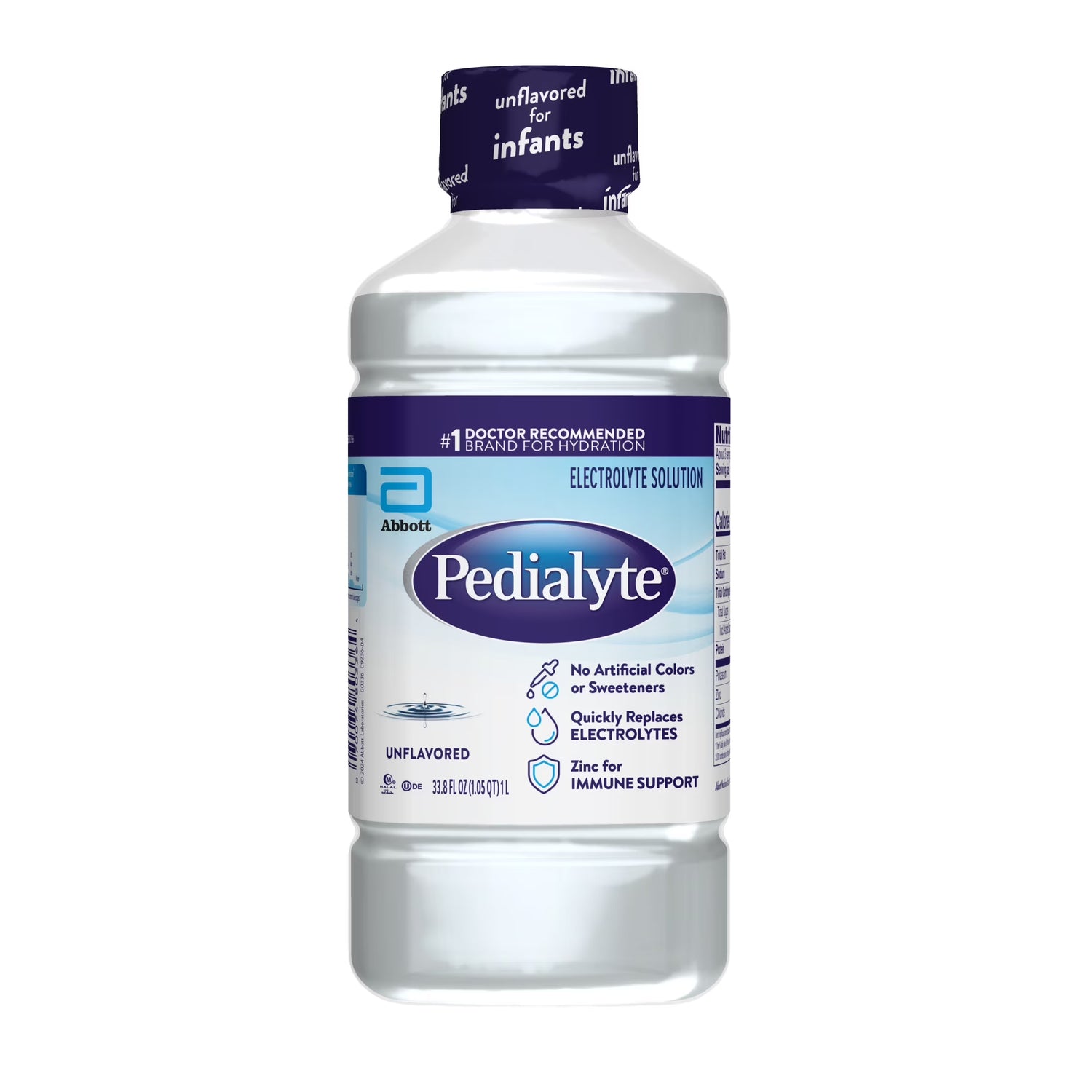 (4 Pack)  Electrolyte Drink, Unflavored, 1 Liter