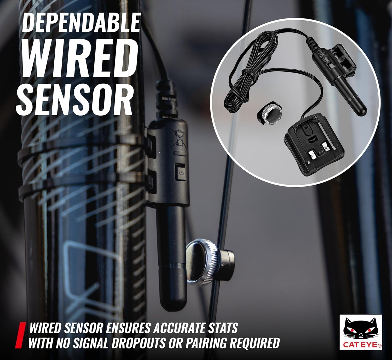 Wired Bike Computer | Entry-Level Speedometer and Odometer, Perfect for Beginner Cyclists, Auto Start/Stop, Easy Setup for Road, MTB, Gravel Bikes