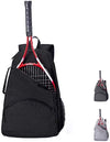 2 Raquet Tennis Bag,Tennis Bags for Men Women,Tennis Backpack,Durable Tennis Bookbag,Tennis Pickleball Bag,Tennis Bag Waterproof,Raquet Carrier for Balls, Pickleball Paddles, Badminton Rackets