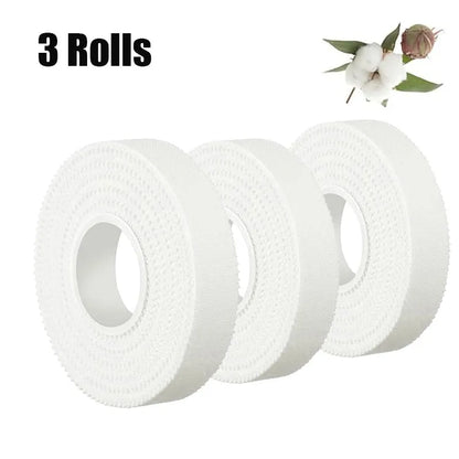 3/6Pcs Athletic Tape for Fingers Feet Sweat Volleyball Tape for Jiu Jitsu Bouldering Rock Climbing1.5Cm (White) Easy Tear