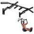 Heavy Duty Steel Elevated Door Pull up Bar, Adjustable Pull up Bar for Doorway of 24 to 36 Inch, Multi-Grip for Different Muscle Groups, Easy to Install