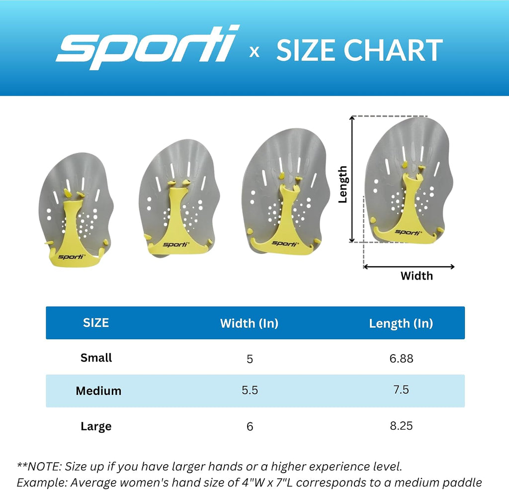 Contour Hand Paddles, Adjustable Straps for Unisex-Adults & Kids | Lightweight Polypropylene, Silicone Strap, Form-Fitting Design, Stroke Training Aid, Lap Pool Drills, Beginner to Advanced