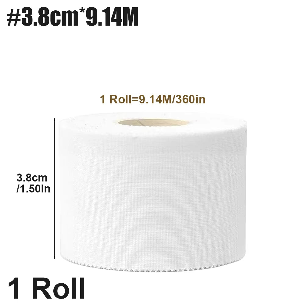 White Athletic Tape -Strong Adhesive Sports Tape No Sticky Residue Easy Tear Athletic Tapes &amp; Wraps,Gymnastics Tape for Athletes