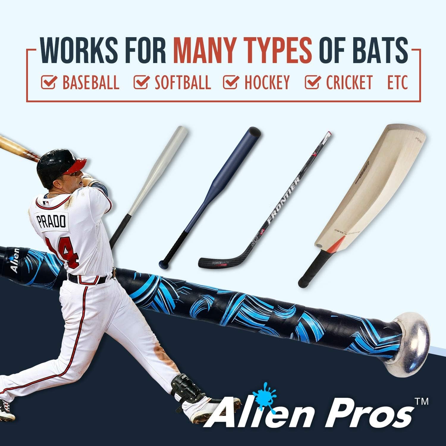 Bat Grip Tape for Baseball 0.5MM (1 or 3 Pack) – Precut and Pro Feel Bat Tape – Replacement for Old Baseball Bat Grip – Wrap Your Bat for an Epic Home Run