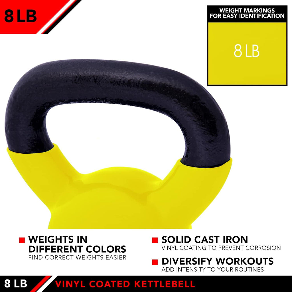 Kettlebell Weights Vinyl Coated Iron