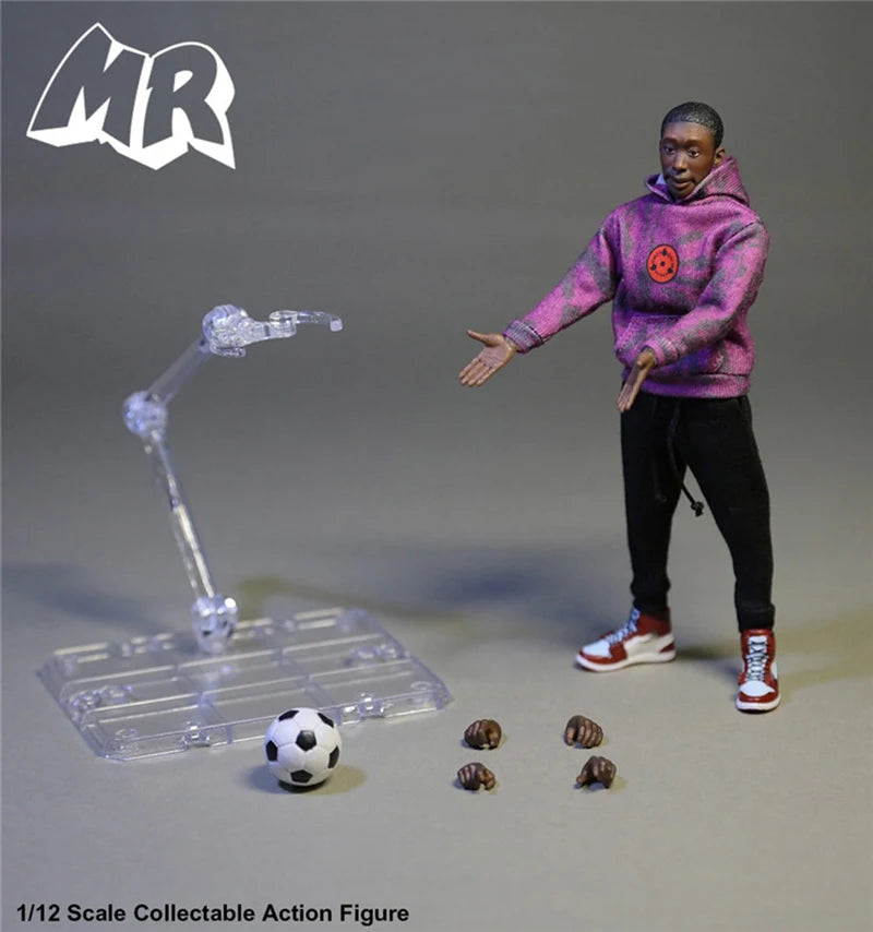 Mr.Figure Mr002 Mr003 1/6 1/12 Men Soldier Mr. No Say Figure Funny Black Body Full Set 12" 6&