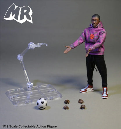 Mr.Figure Mr002 Mr003 1/6 1/12 Men Soldier Mr. No Say Figure Funny Black Body Full Set 12" 6&