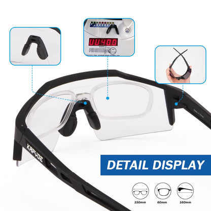 UV400 Sport Eyewear Mountain Bike Sport Cycling Glasses Outdoor Cycling Goggles Men Cycling Sunglasses MTB Sunglasses 1Lens