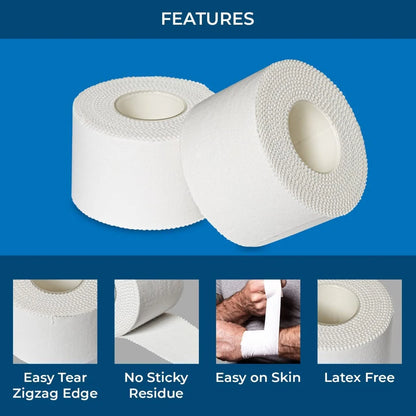 3-Rolls Foam Sport Underwrap Athletic Foam Tape Sports Pre Wrap Athletic Tape for Ankles Wrists Hands and Knees