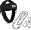 Neck Trainer Adjustable Steel Chain Strength Weight Lifting Harness for Training Head Strenghtener Exerciser Neck Workout Strap Black Belt for Exercise