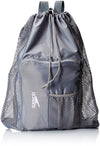 Speedo Frost Grey Mesh Equipment Bag with Shoulder Straps for Swim Gear