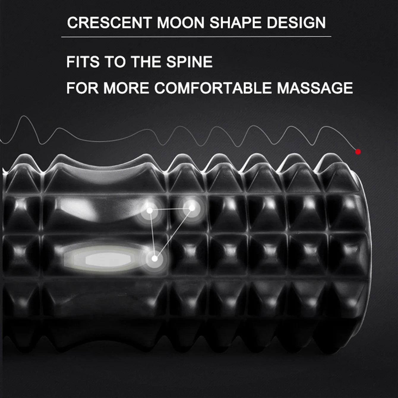 45Cm Yoga Foam Roller Muscle Massage Three-Dimensional Dot Yoga Foam Roller Sport Body Muscle Massage Relaxer Exercise Equipment
