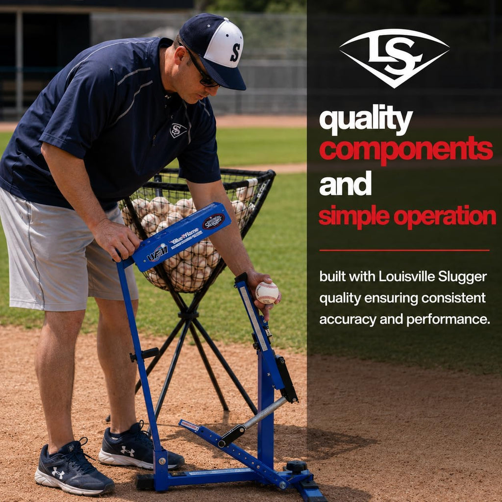 Louisville Slugger Blue Flame Pitching Machine